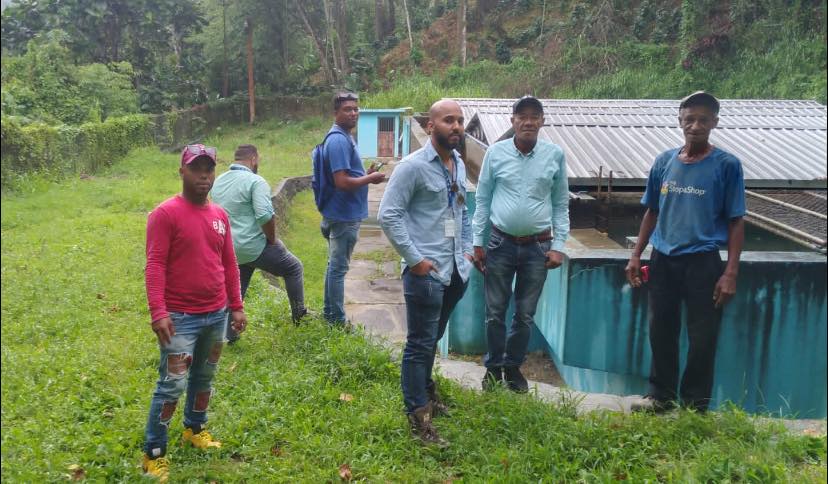 Ingenieros procedentes de INAPA realizan visita tecnica a Los Cacaos